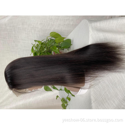Wholesale Vendor Virgin Brazilian HD Full Lace Frontal Wigs Natural Transparent Lace Front Human Hair Wig for Black Women